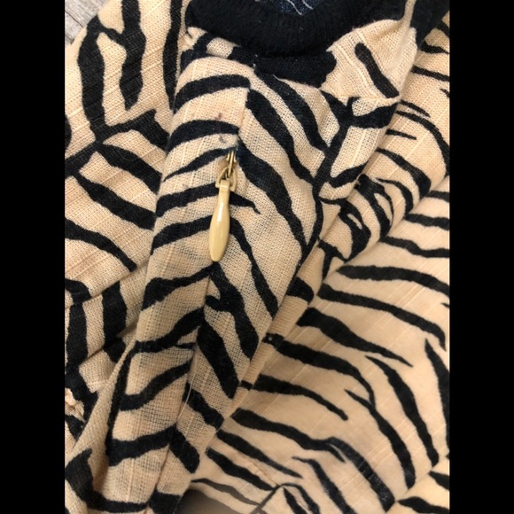 Free People Zebra Flower Pattern Cotton Dress - Picture 4 of 6